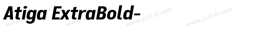 Atiga ExtraBold字体转换